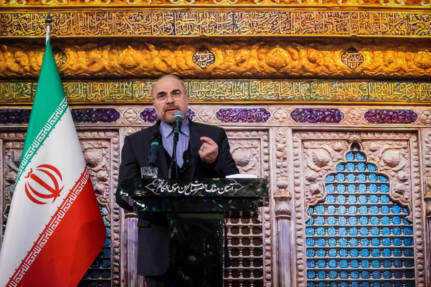 مراسم بزرگداشت چهلمین روز شهادت شهید سیدرضی موسوی با حضور قالیباف