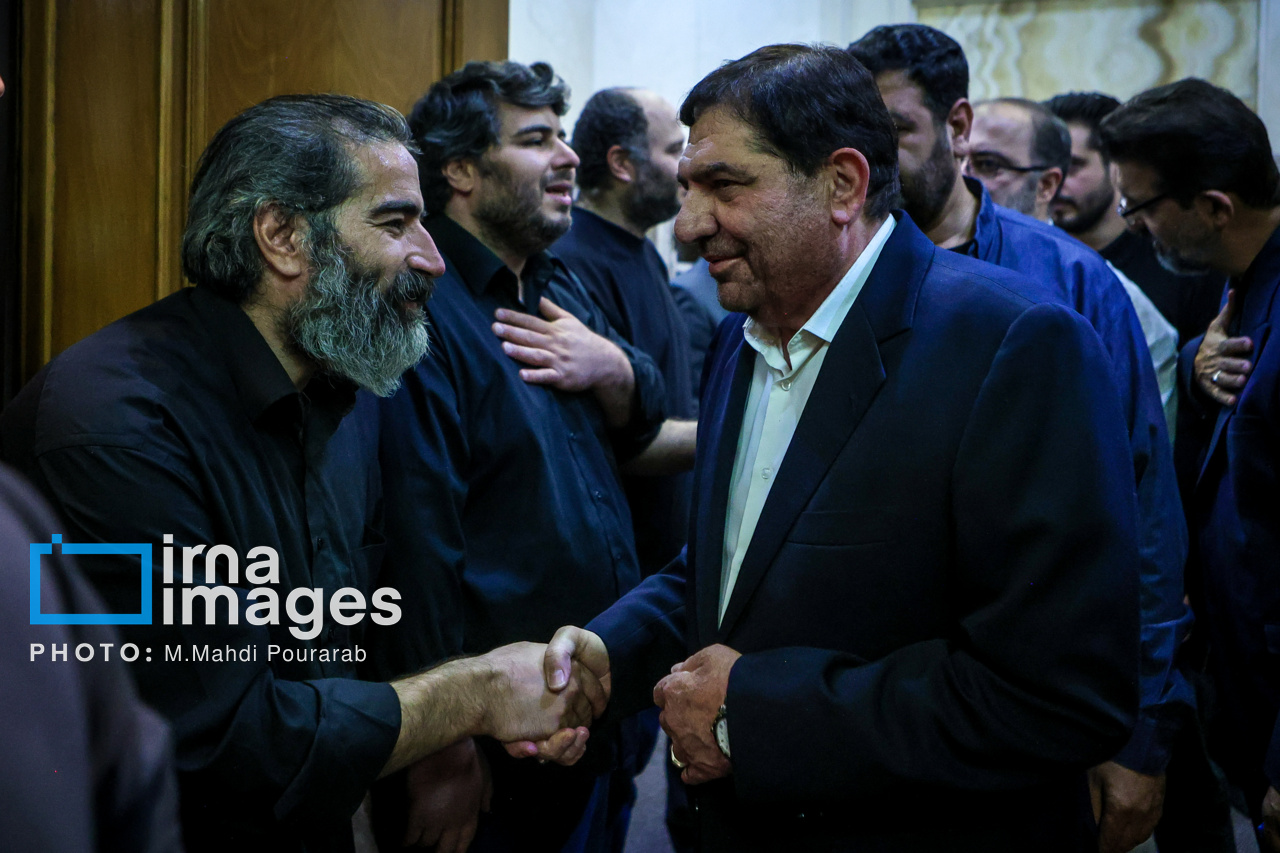 قالیباف و پزشکیان در مجلس ترحیم احمد توکلی