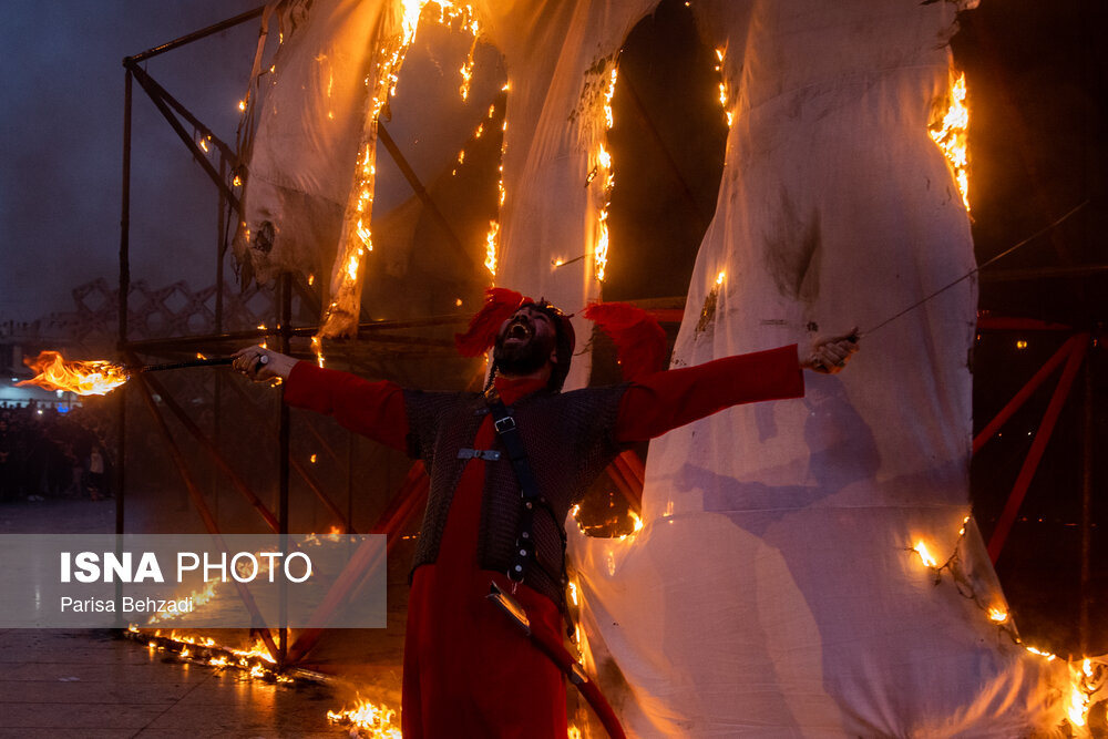 خیمه‌سوزان عصر عاشورا - میدان امام حسین (ع)