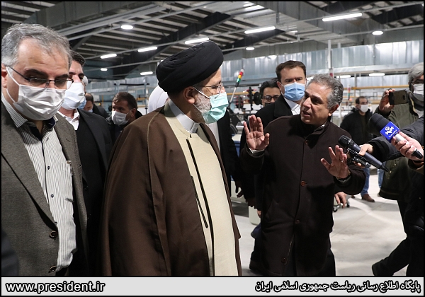 بازدید رئیسی از کارخانه نیمه فعال روغن نباتی