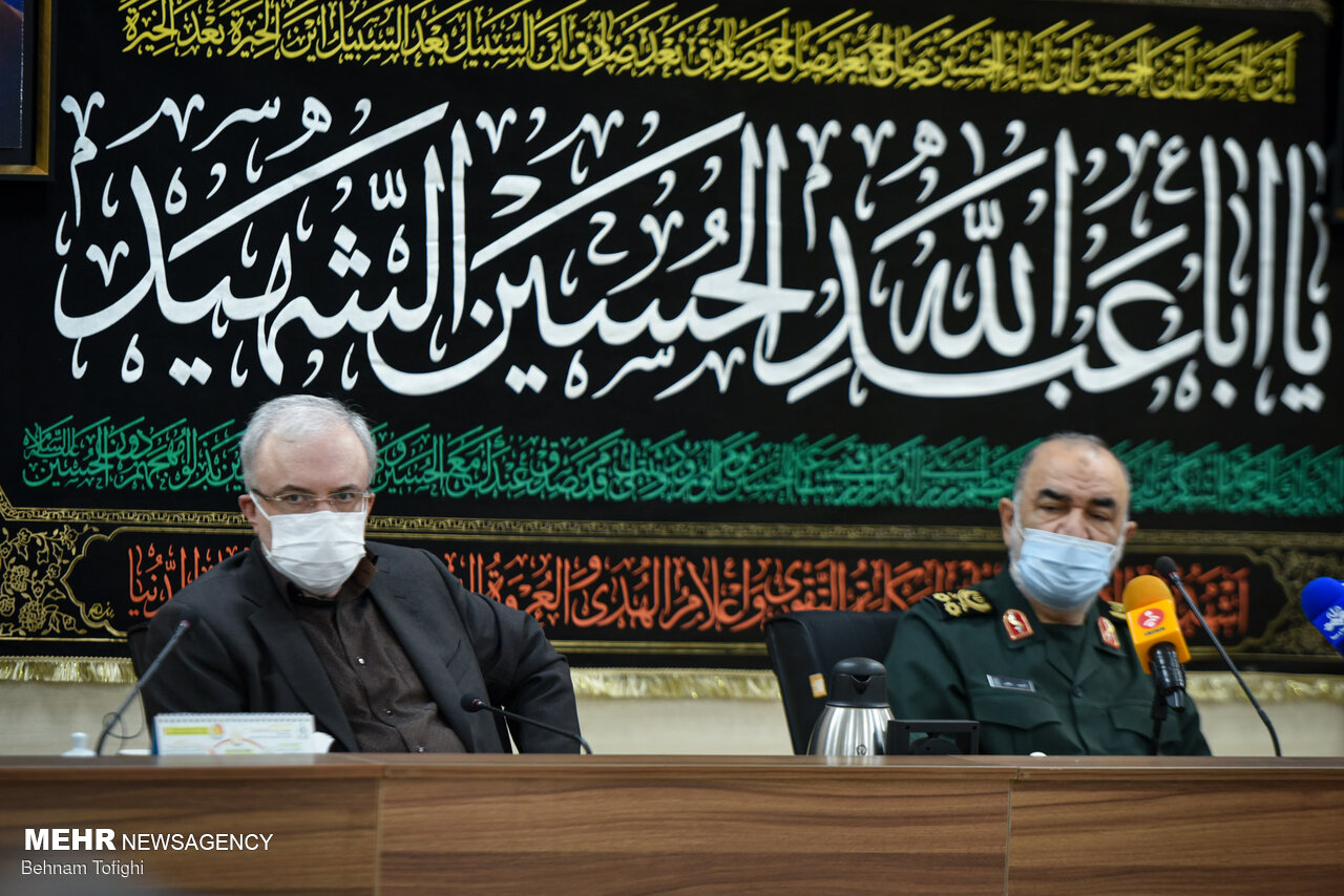  نشست مشترک فرمانده کل سپاه با وزیر بهداشت