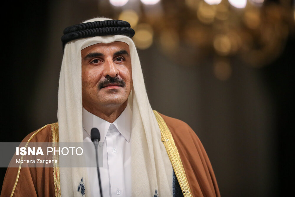 استقبال رسمی از امیر قطر