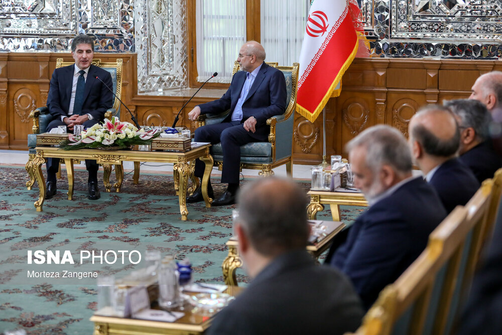 دیدار رییس اقلیم کردستان عراق با قالیباف