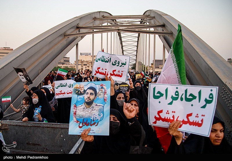 تجمع مردم اهواز در محکومیت اغتشاشات اخیر