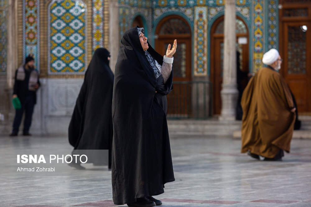 لیلة الرغائب شب آرزوها در حرم حضرت فاطمه معصومه(س)