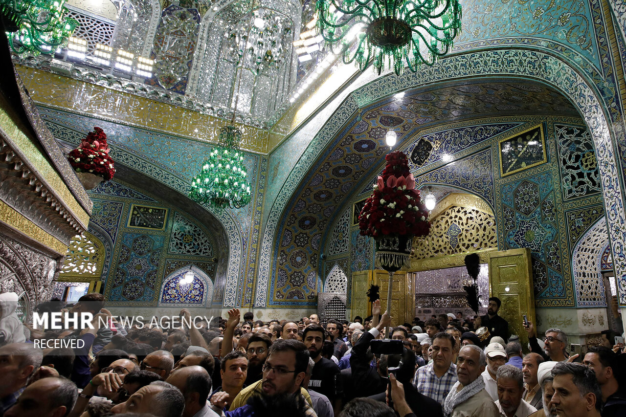 اهتزاز پرچم سبز رضوی 