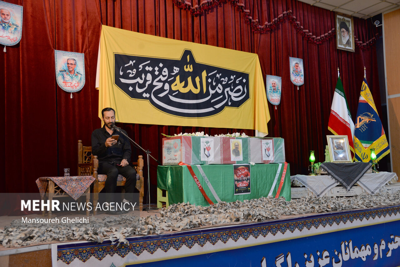 تشییع پیکر شهید راه وطن «مجید وفایی» در شاهرود