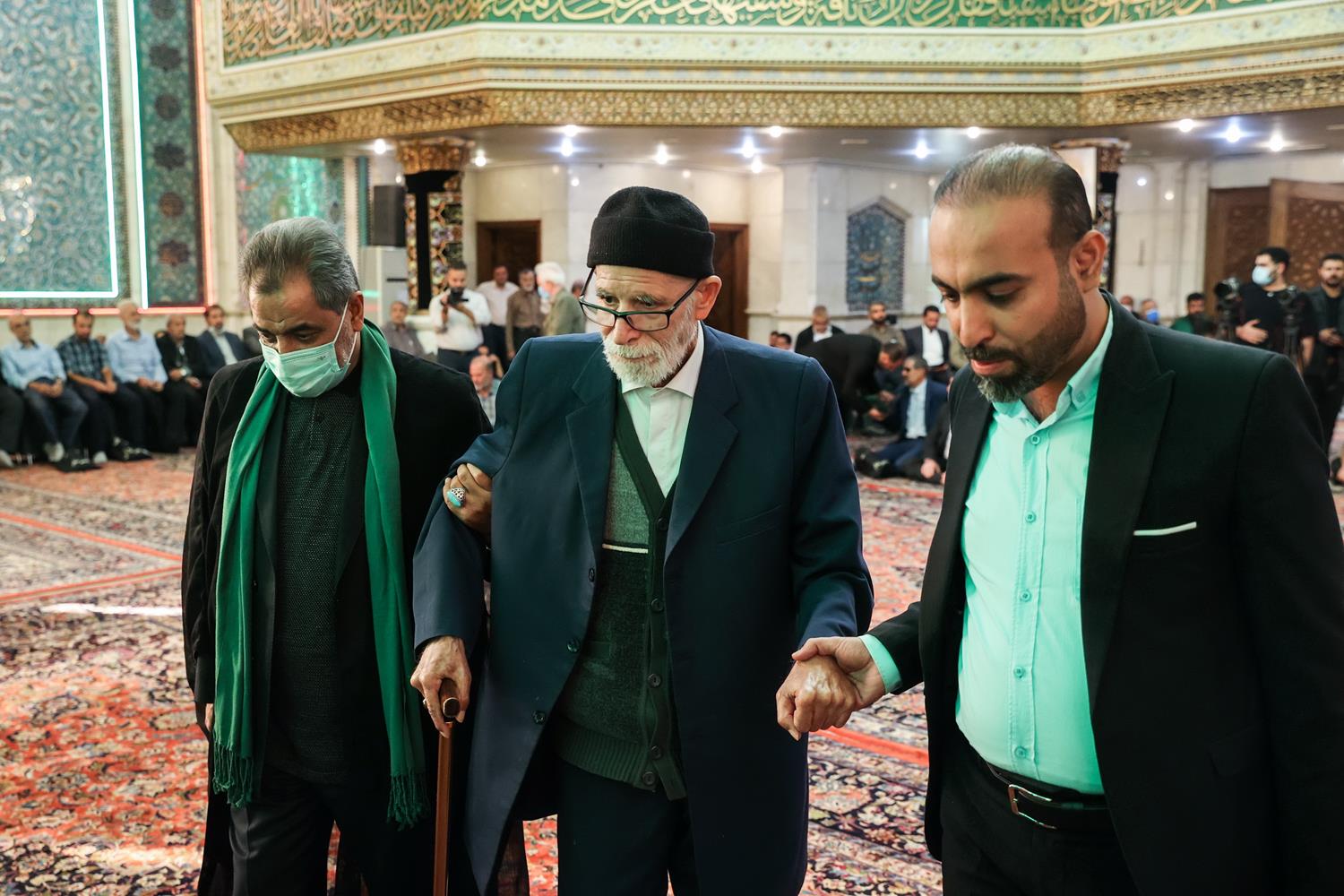 حضور قالیباف در مراسم ترحیم استاد سیدرضا مؤید