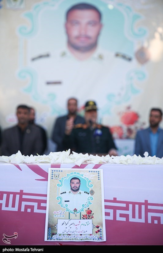 مراسم تشییع پیکر شهید امیر کیوان‌لو