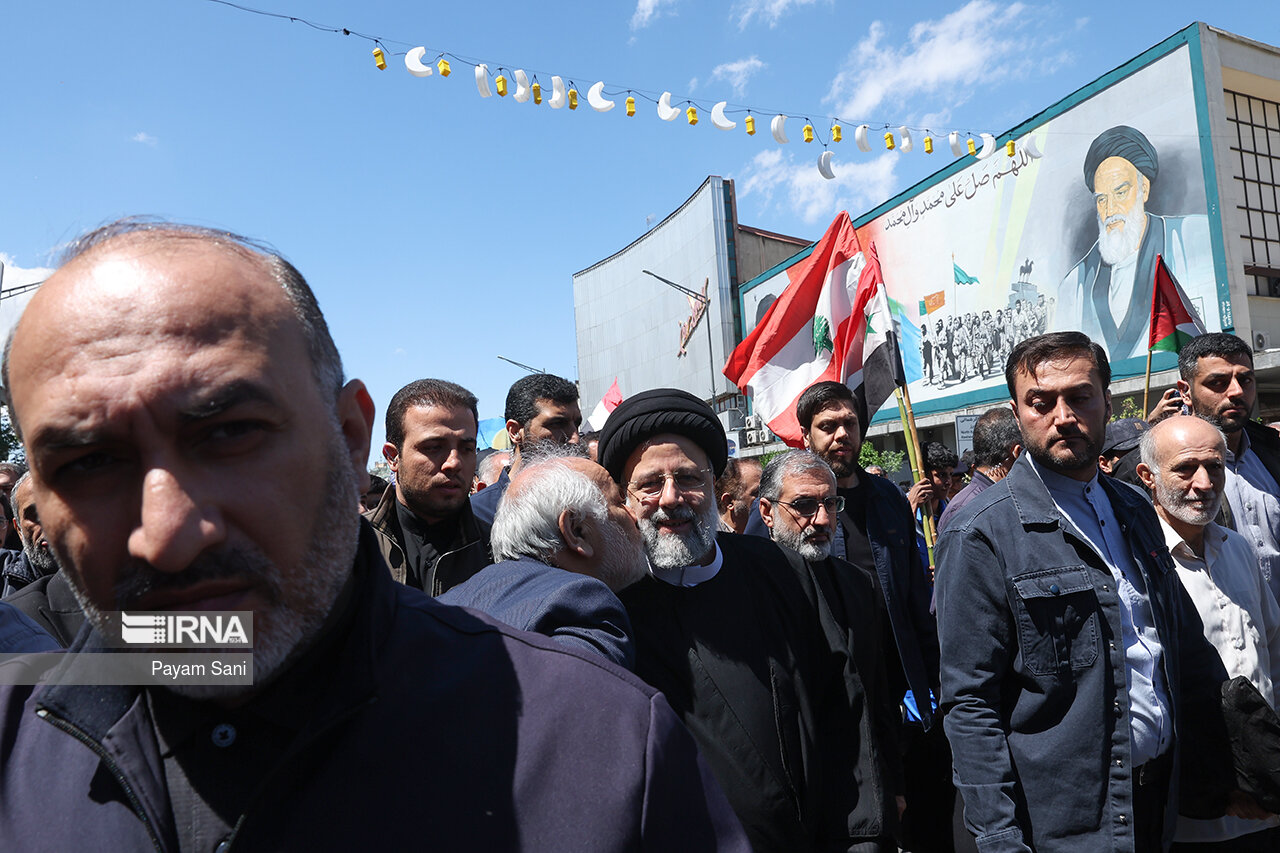 حضور شخصیت ها در راهپیمایی روز جهانی قدس