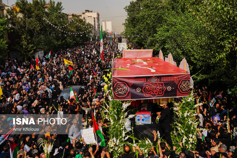 مراسم تشییع شهید اسماعیل هنیه در تهران 