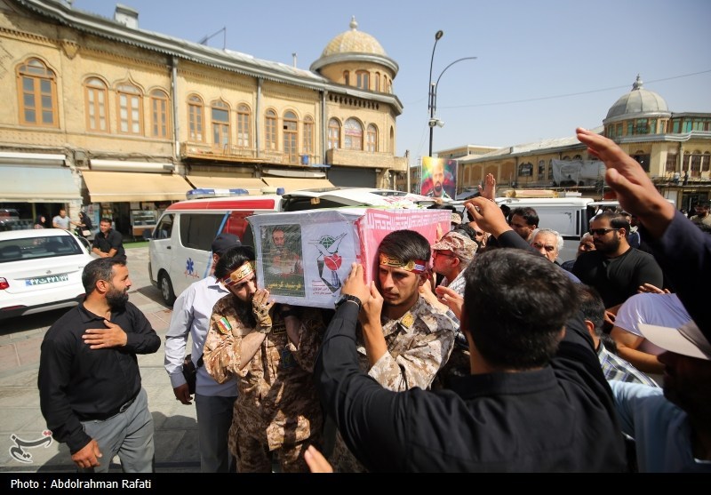 تشییع پیکر شهدای حملات رژیم صهیونیستی در همدان