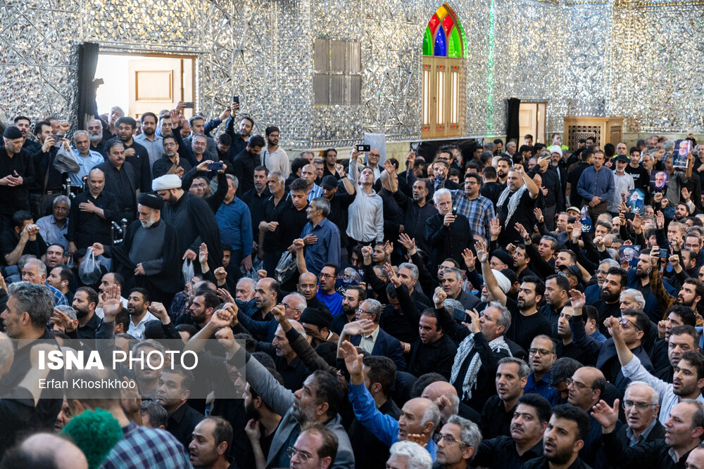 تدفین شهید طهرانچی و همسرش در حرم حضرت عبدالعظیم(ع)