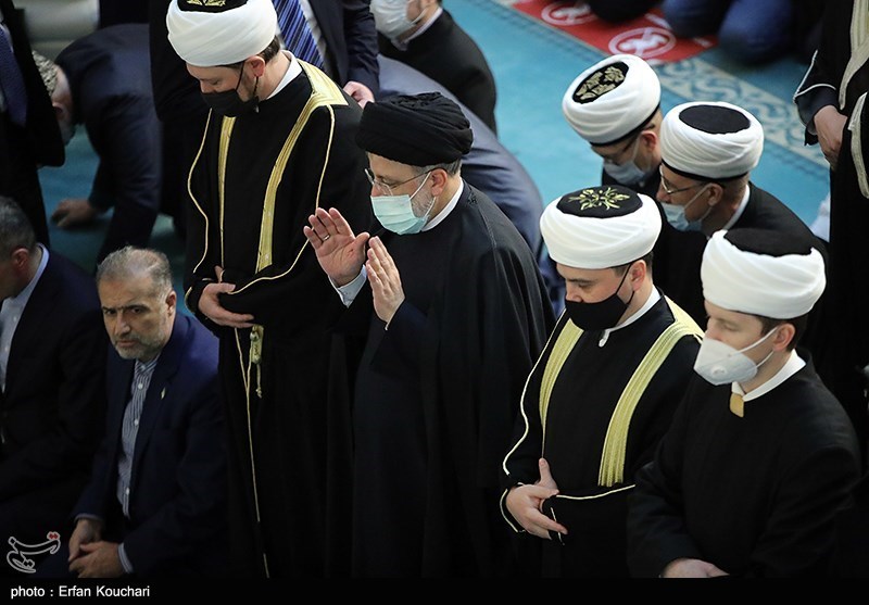 حضور و سخنرانی رئیس جمهور در مسجد جامع مسکو