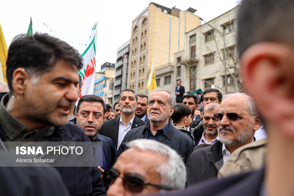 حضور مسئولین نظام در مراسم روز قدس در تهران