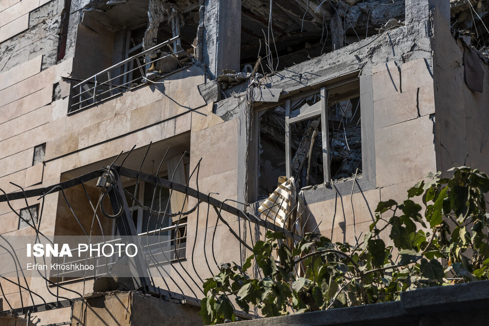 منازل مسکونی خسارت دیده منطقه ۴ تهران در جنگ تحمیلی ۱۲ روزه