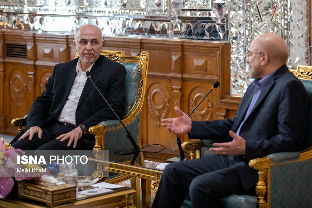  دیدار رئیس و اعضای شورای رهبری حماس با قالیباف 