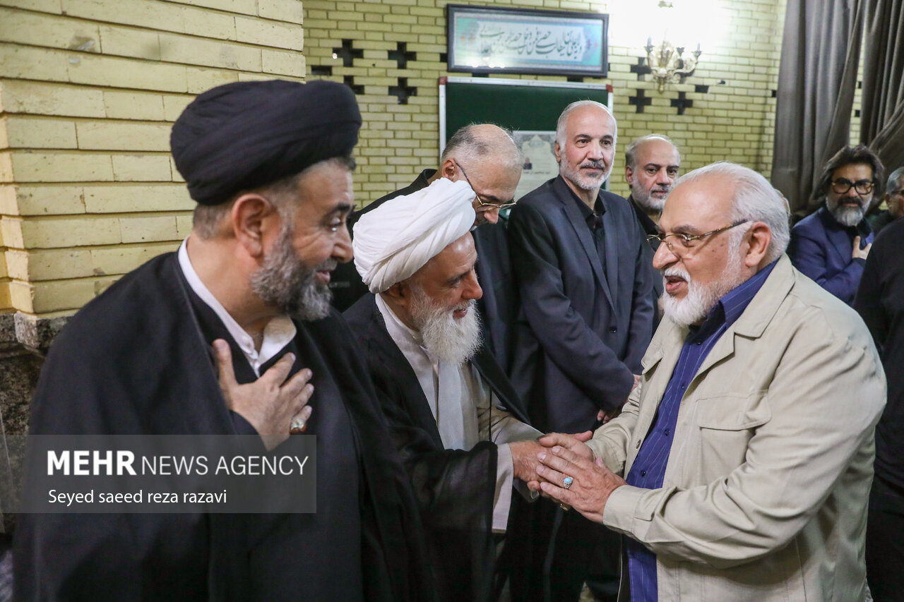 مجلس ترحیم همسر آیت الله سیستانی در تهران