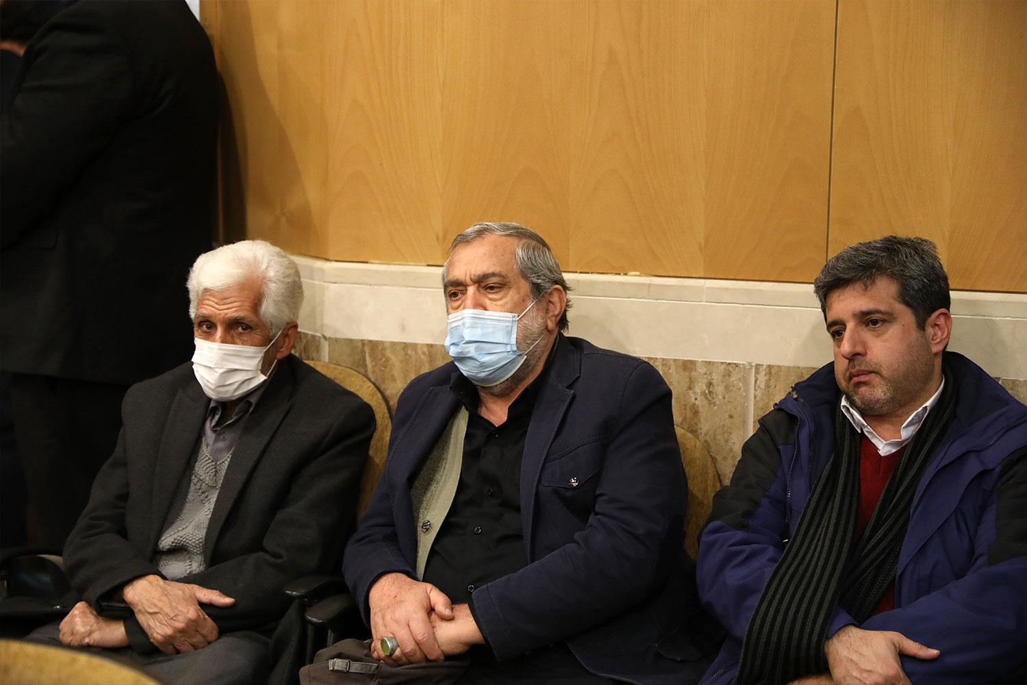 حضور قالیباف در مراسم ختم پدر سیدمصطفی آقامیرسلیم