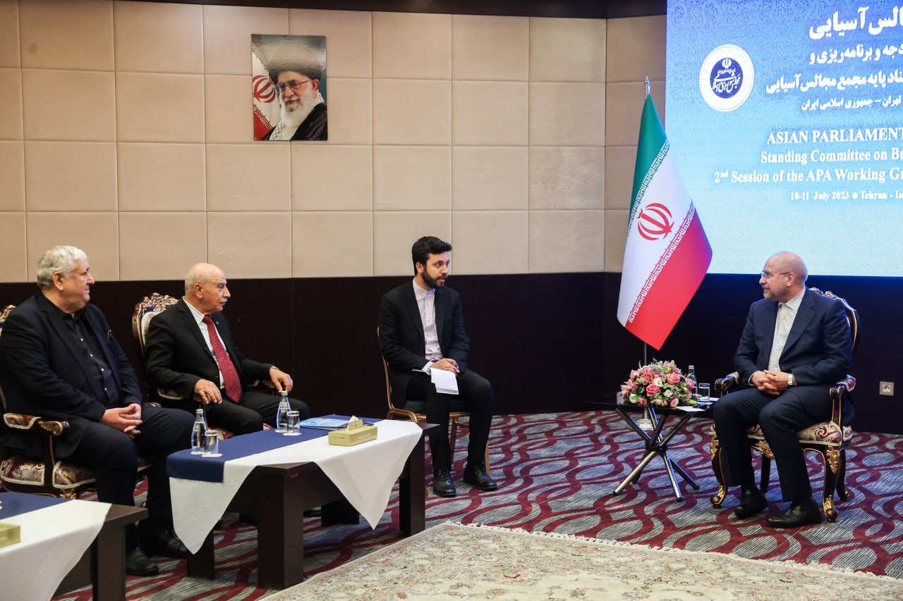  دیدار قالیباف با نایب رئیس شورای ملی فلسطین