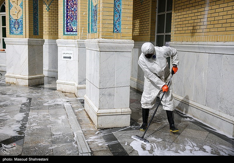  غبارروبی مساجد در آستانه ماه مبارک رمضان