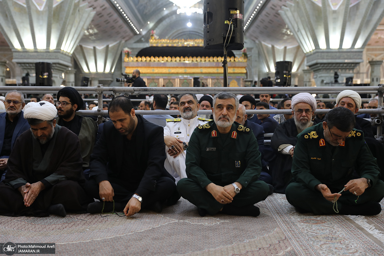 حضور شخصیت های سیاسی و لشکری در سالگرد ارتحال امام 