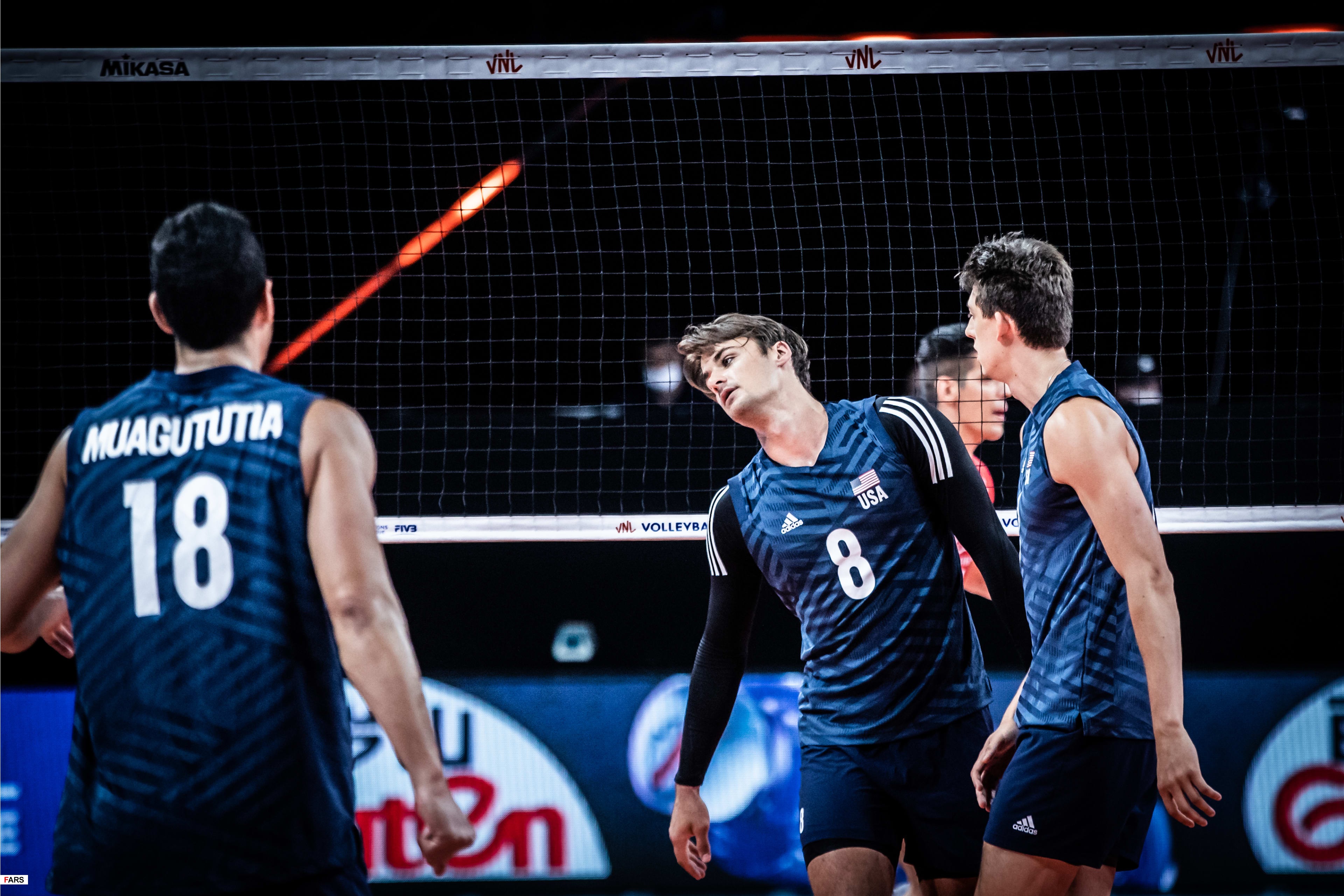 پیروزی والیبال ایران مقابل آمریکا