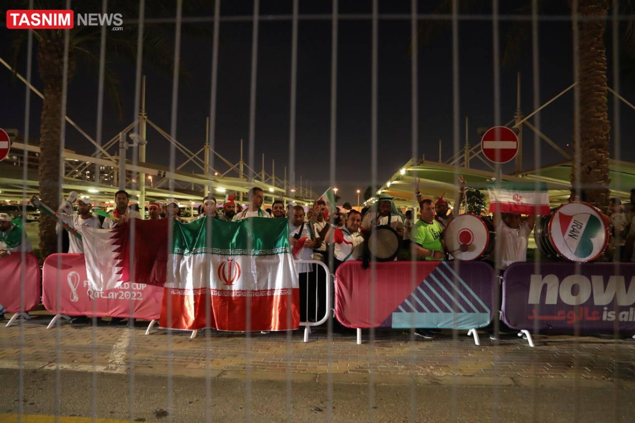 حرکت تیم ملی ایران به سمت ورزشگاه الثمامه 
