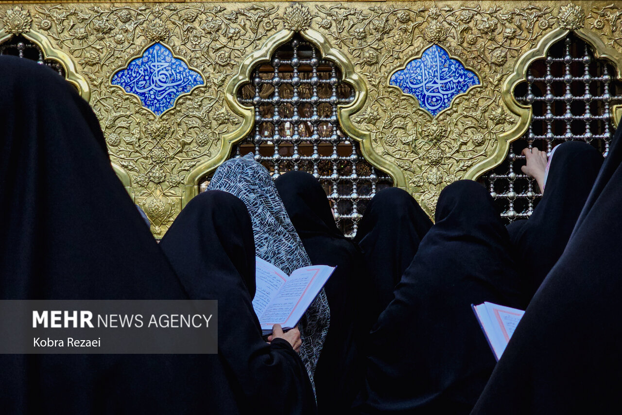 حال و هوای حرم امام رضا (ع) در روز میلاد امام جواد (ع)