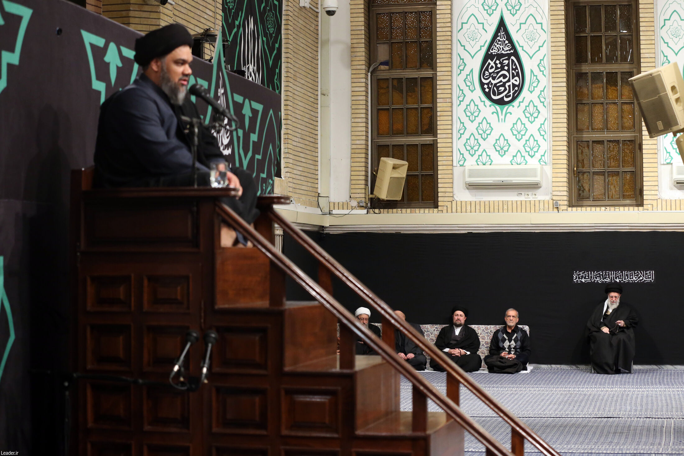 آخرین شب مراسم عزاداری حضرت فاطمه‌ در حسینیه امام خمینی