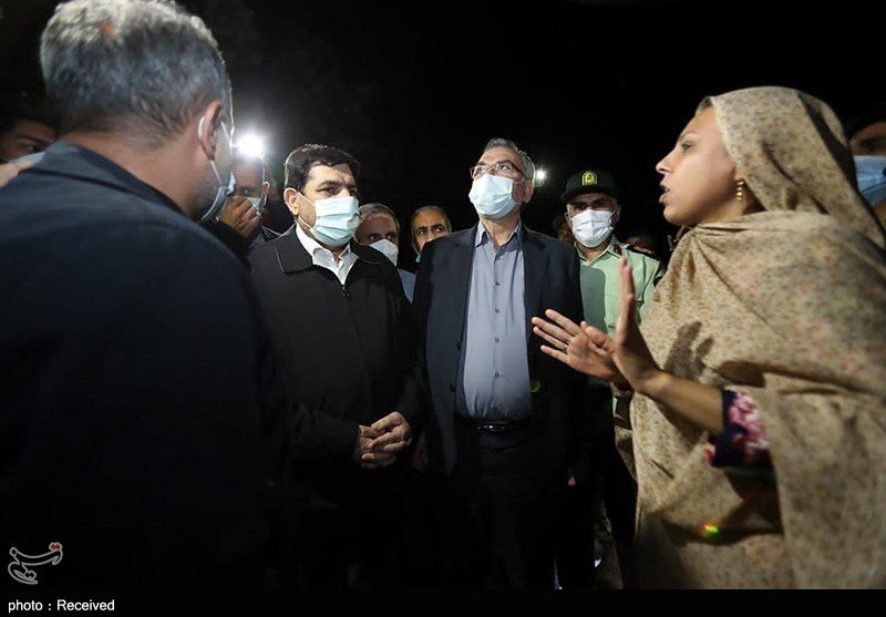 بازدید مخبر از مناطق زلزله زده هرمزگان