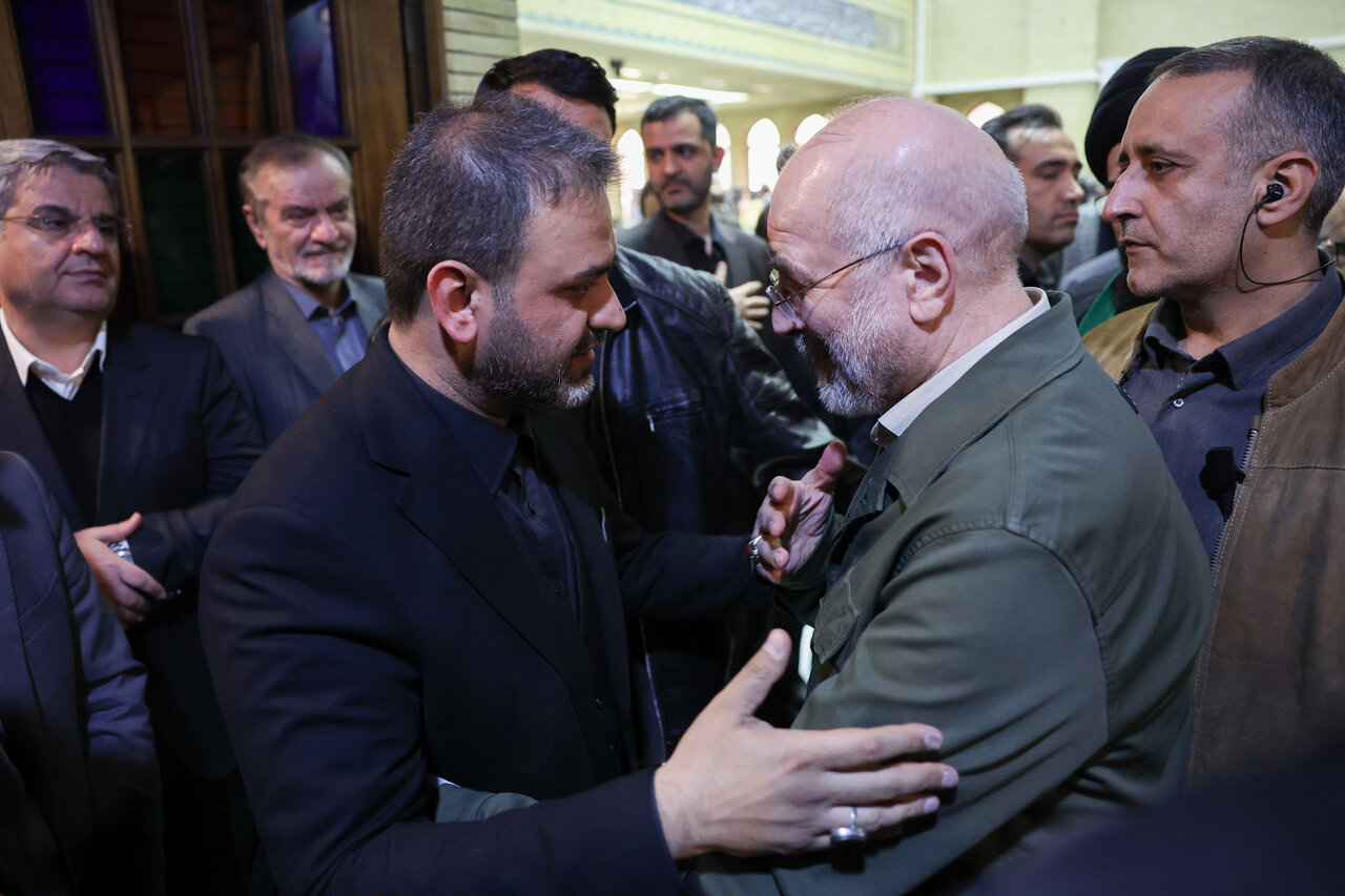 مراسم ختم پدر نماینده مسجد سلیمان با حضور قالیباف