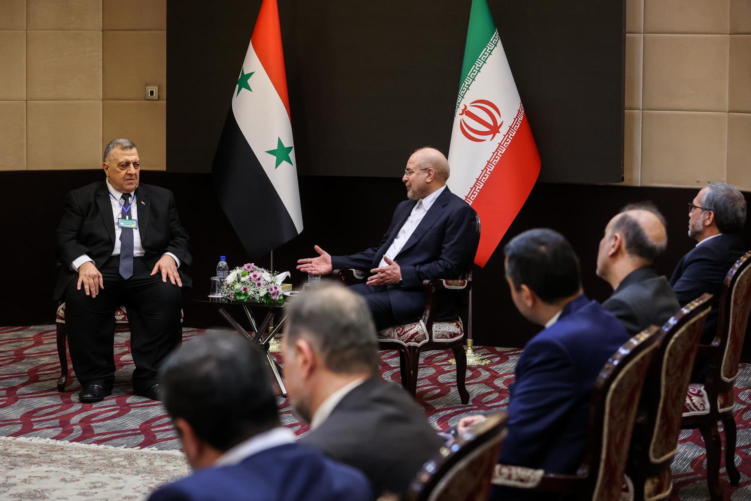 دیدار رئیس مجلس سوریه با قالیباف