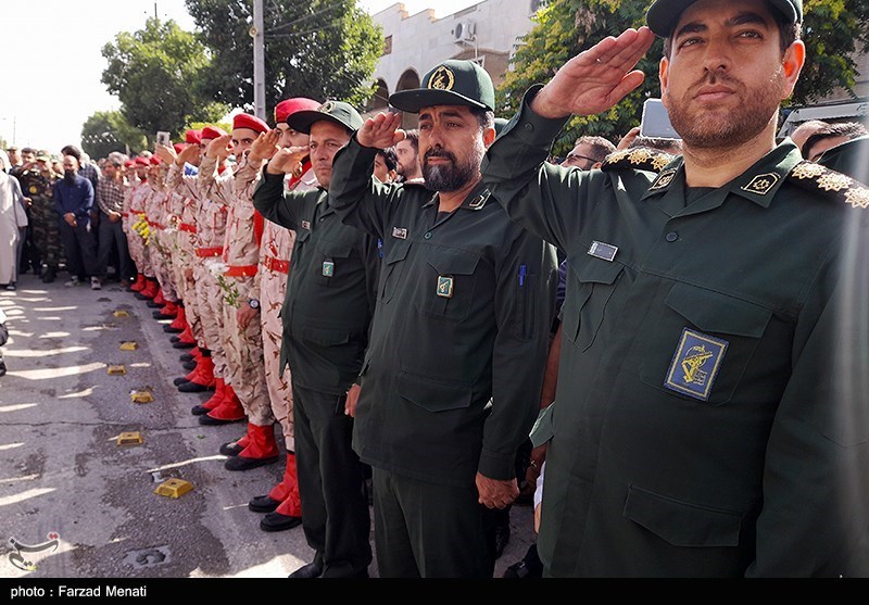 تشییع پیکر شهید مدافع امنیت در کرمانشاه