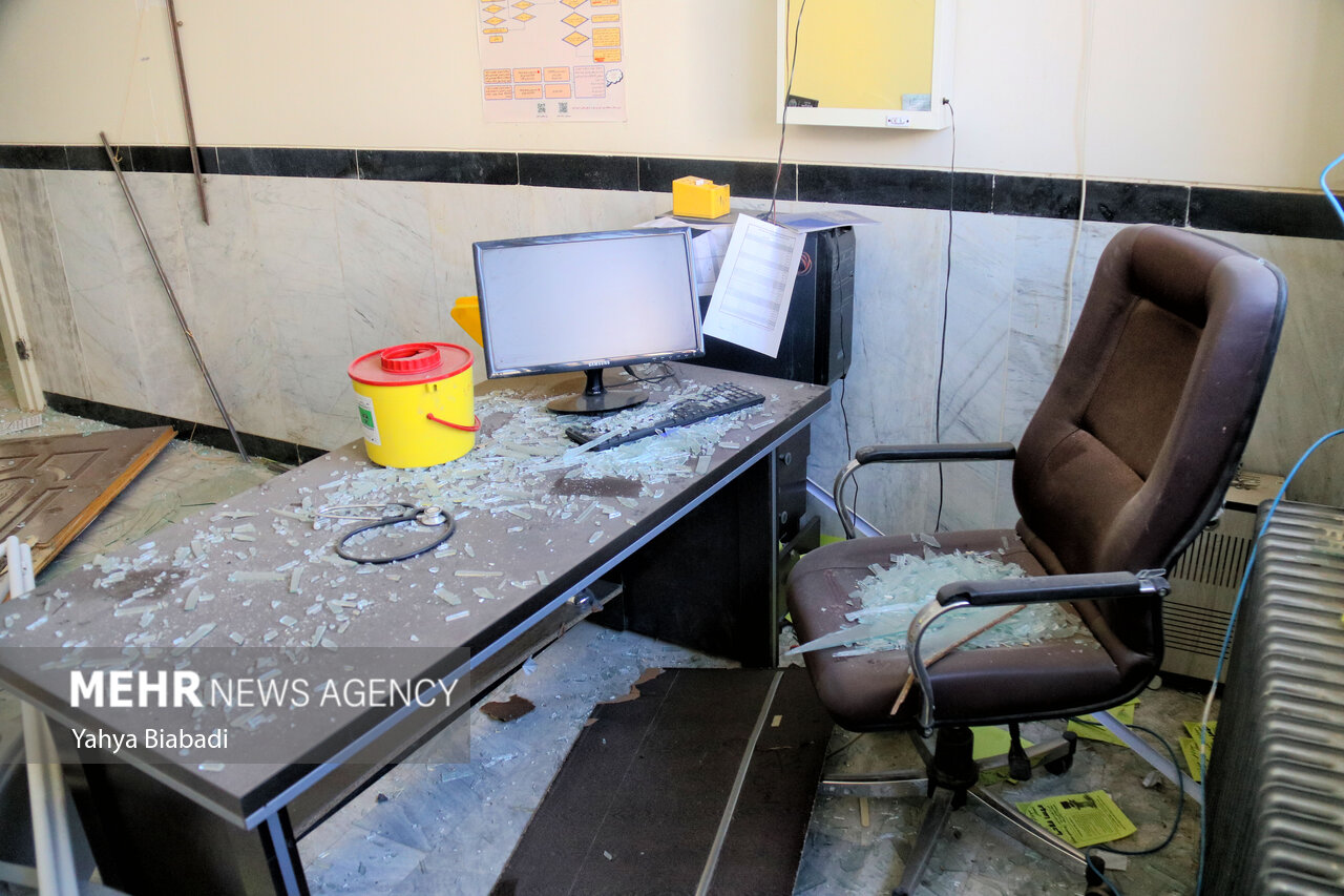 تعرض رژیم صهیونیستی به مرکز درمانی دینور کرمانشاه