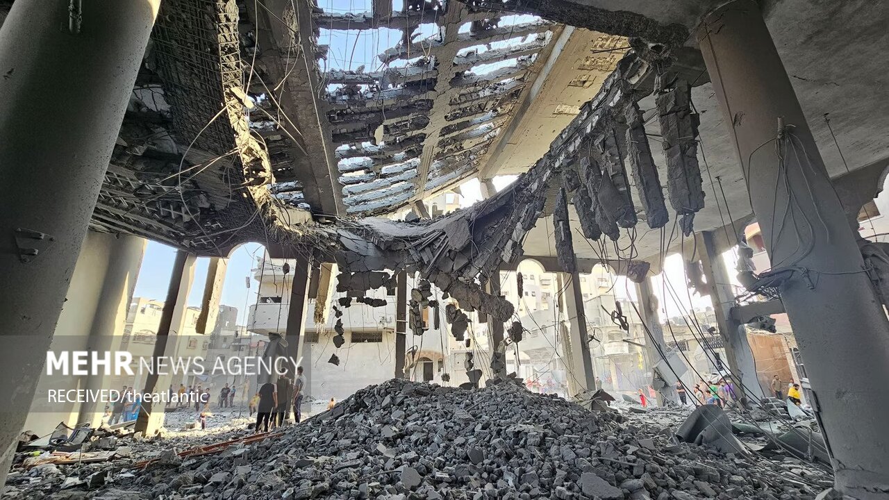 ویرانی‌های غزه در پی حملات وحشیانه رژیم صهیونیستی