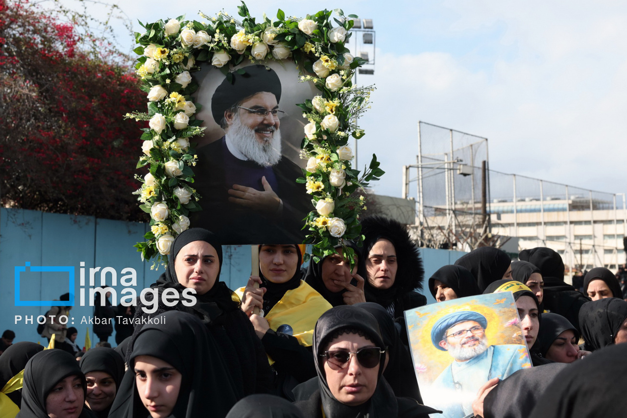 تشییع پیکر شهیدان «سید حسن نصرالله» و «سید هاشم صفی الدین»