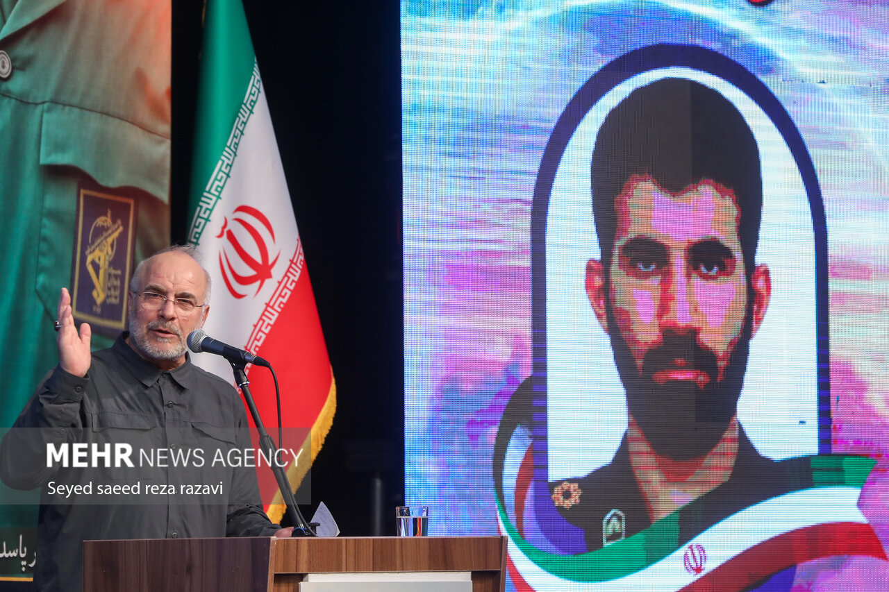 مراسم گرامیداشت اربعین شهدای هوافضای سپاه با حضور قالیباف 