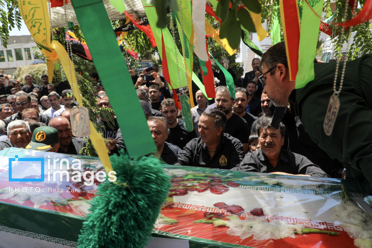 تشییع پیکر شهید «محمدرضا نوروزی مهماندوست