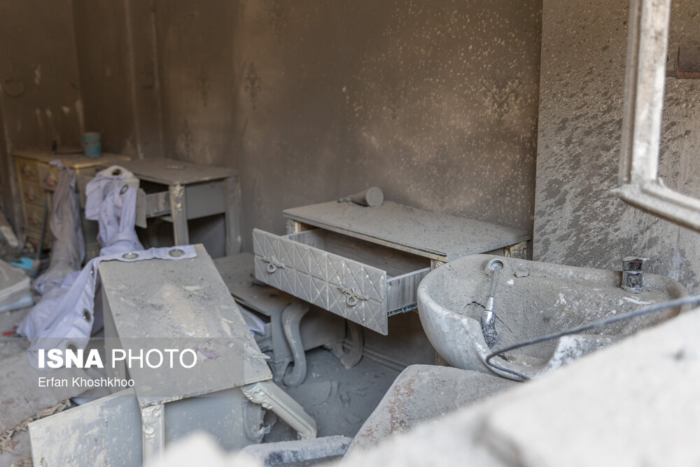 منازل مسکونی خسارت دیده منطقه ۴ تهران در جنگ تحمیلی ۱۲ روزه