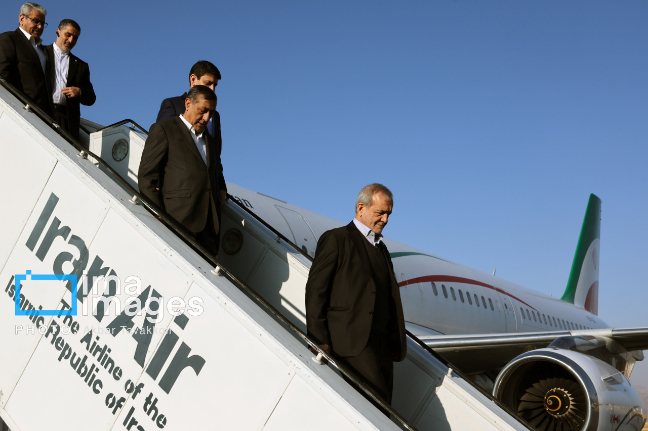 ورود رییس جمهور به یاسوج