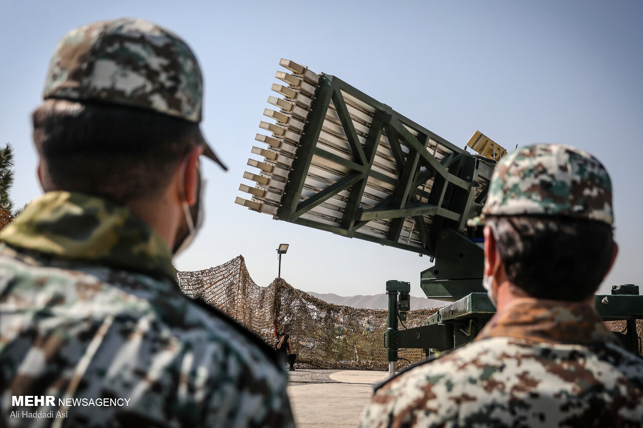 مراسم رونمایی از سامانه‌های پدافند هوایی ارتش