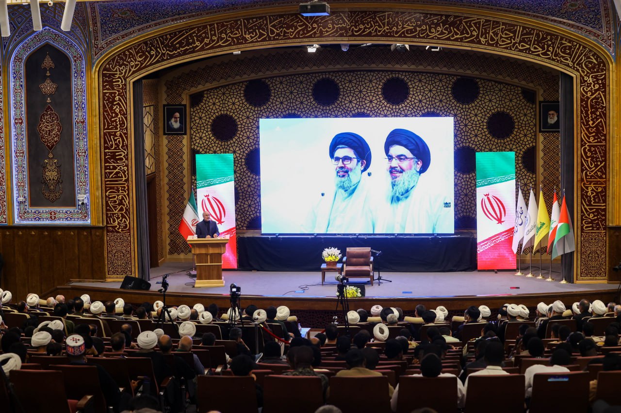 سالگرد شهادت دبیران کل حزب الله لبنان با حضور قالیباف 