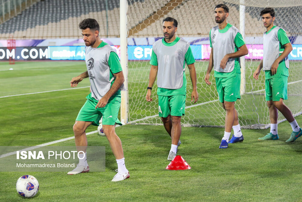 تمرین تیم ملی فوتبال ایران
