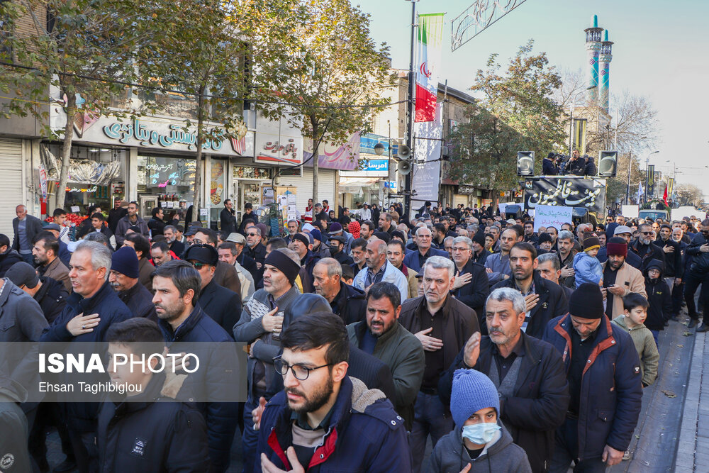 تشییع شهدای گمنام در زنجان