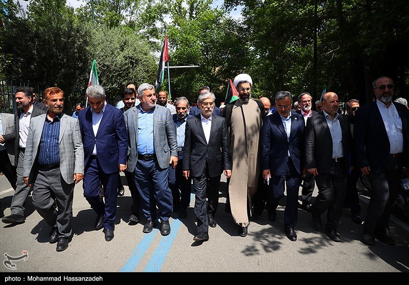 تجمع دانشجویان دانشگاه تهران در حمایت از غزه