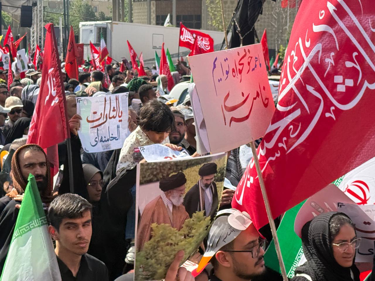 مراسم تشییع رهبر شهید
