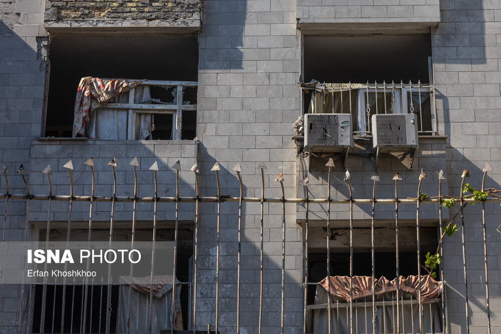 منازل مسکونی خسارت دیده منطقه ۴ تهران در جنگ تحمیلی ۱۲ روزه