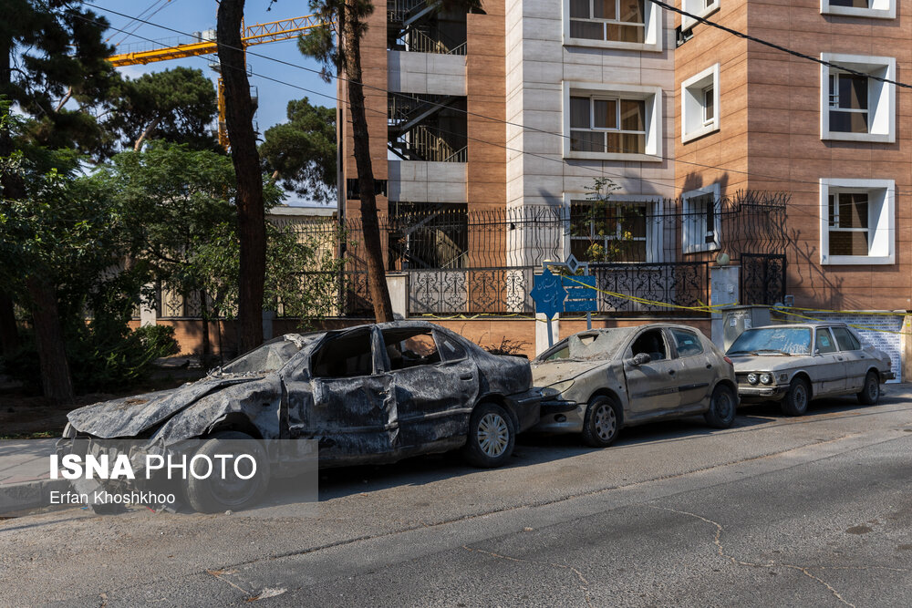 منازل مسکونی خسارت دیده منطقه ۴ تهران در جنگ تحمیلی ۱۲ روزه