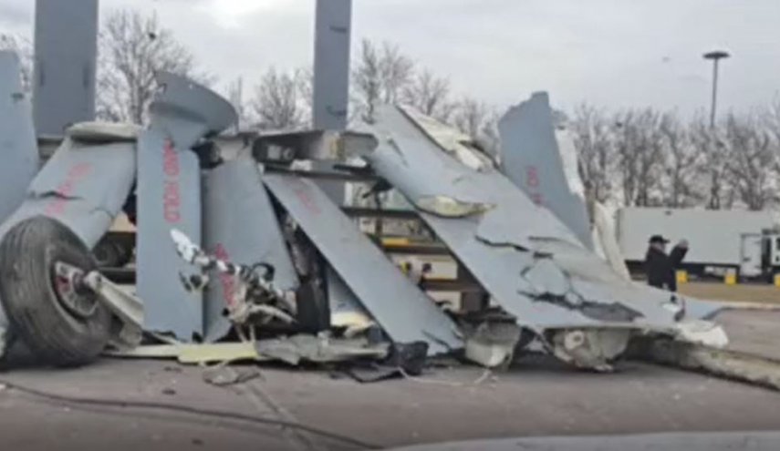 نمایش پهپادهای ساقط‌ شده اسرائیل